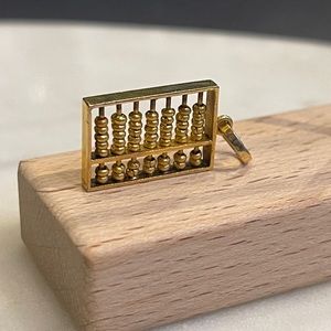18k Yellow Gold Abacus Charm